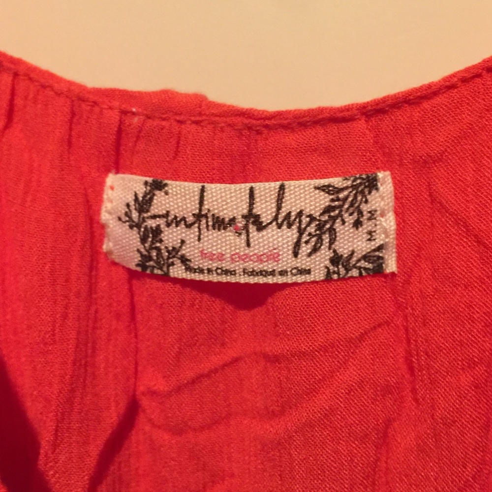 SOLD π Free People Boho Ruffle Top - Picture 6 of 8